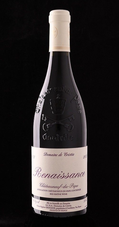 
                    Domaine de Cristia Châteauneuf-du-Pape Renaissance 2003                